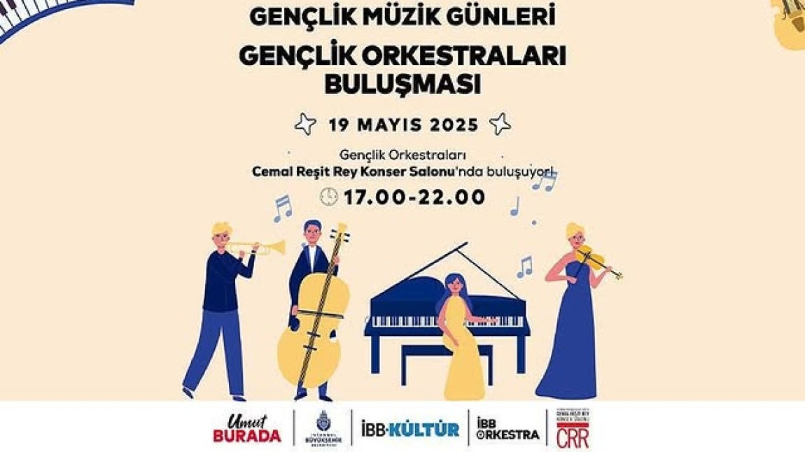“19 MAYIS GENÇLİK VE SPOR HAFTASİ” ETKİNLİKLERİ KAPSAMINDAKİ KONSERİMİZE BEKLERİZ.